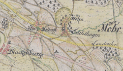 Abb.3 W&ouml;lper Karte von 1756
