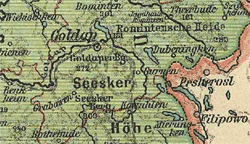 Abb.1 Karte von Goldap und Umgebung
